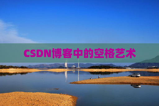 CSDN博客中的空格艺术